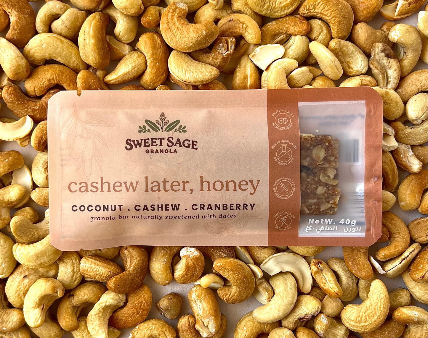 Cashew Coconut Granola Bar